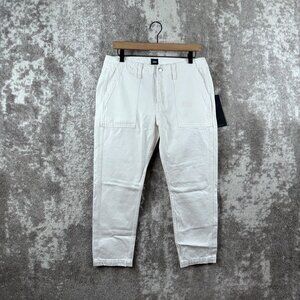 New Edwin Jeans 29 Womens Malia Eggshell White Skinny Twill Cargo